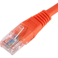 Cablenet 20m Cat5e RJ45 Orange U/UTP PVC 24AWG Flush Moulded Booted Patch Lead
