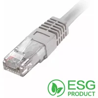 Cablenet 2m Cat5e RJ45 White U/UTP PVC 24AWG Flush Moulded Booted Patch Lead (PK 100)