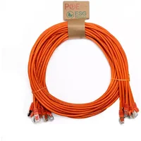 Cablenet 2m Cat6a RJ45 Orange S/FTP LSOH 26AWG Snagless Booted Patch Lead (PK 10)