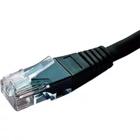 Cablenet 3m Cat6 RJ45 Black U/UTP PE External Flush Moulded Solid Patch Lead
