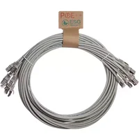 Cablenet 3m Cat6a RJ45 Grey S/FTP LSOH 26AWG Snagless Booted Patch Lead (PK 10)