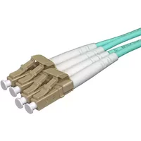 Cablenet 4m OM4 50/125 LC-LC Duplex Aqua LSOH Fibre Patch Lead