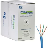 Cablenet Cat5e Blue U/UTP LSOH 24AWG Solid CPR Dca Cable 305m Reelex Box