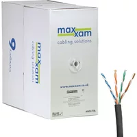 Cablenet Cat6 Black U/UTP LSOH 23AWG Solid CPR Dca Cable 305m Reelex Box