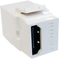 Cablenet HDMI Female - Female (Gold) Keystone White