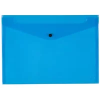 Q-Connect Polypropylene Document Folder A4 Blue Pack of 12 KF03596