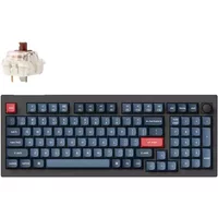 Keychron V5 Max keyboard Universal USB + RF Wireless + Bluetooth QWERTY UK English Black, Grey