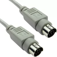Cables Direct PS/2 PS/2 cable 10 m 6-p Mini-DIN Grey