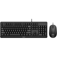 Philips 2000 series SPT6207BL/40 keyboard Mouse included Universal USB QWERTY English Black