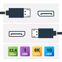 StarTech.com 8K-AOC-40M-DP-CABLE DisplayPort cable Black