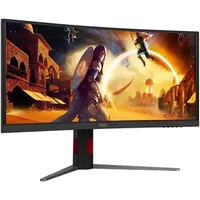 AOC AGON CU34G4ZCA 34" Ultrawide Quad HD Fast VA 250Hz 0.3ms Height Adjustable Curved Gaming Monitor with Speakers