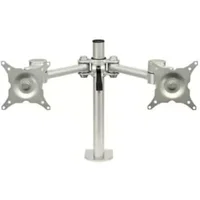 Stream dual desk mount, for screens up to 23" diagonal, max weight 40kg - Silver
