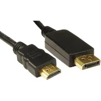 Target HDHDPORT-005-2M video cable adapter HDMI Type A (Standard) DisplayPort Black