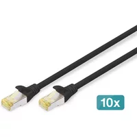 Digitus CAT 6A S/FTP patch cable. 10 pieces