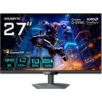 GIGABYTE M27Q2 27" 2560x1440 SS IPS 200Hz 1ms FreeSync G-Sync KVM HDR 400 Widescreen Gaming Monitor
