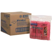 Wypall Microfibre Cloths 400x400mm Red Pack of 6 8397 KC83970