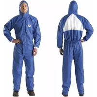 3M White, Blue Coverall, XL