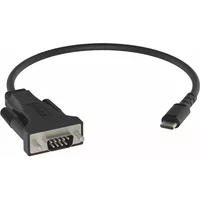 Vision TC-USBCSER/BL serial cable Black RS-232 USB-C