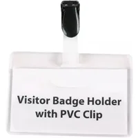 Visitor Name Badge 60X90MM PK25 - Visitors Badge - Name Badges