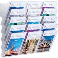 Placativ Helit 5 Pocket Literature Display Unit A4 214x150x578mm
