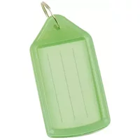 Q-Connect Sliding Key Fobs Green Pack of 40 KF10482 KF10482