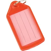 Q-Connect Sliding Key Fobs Red Pack of 40 KF10481 KF10481