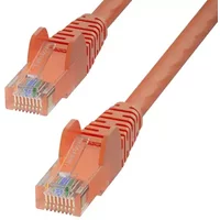 StarTech.com 7m Orange Cat6 Ethernet Cable Snagless 100W PoE UTP 24AWG Pure Bare Copper Wire RJ45 Network Patch Cord w/Strain Reliefs Individually Tested