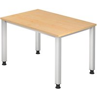 HAMMERBACHER Akandia höhenverstellbarer Schreibtisch ahorn rechteckig, 4-Fuß-Gestell silber 120,0 x 80,0 cm HAMMERBACHER Akandia höhenverstellbarer Schreibtisch ahorn rechteckig, 4-Fuß-Gestell silber 120,0 x 80,0 cm