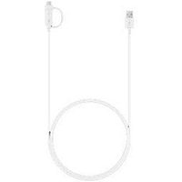 SAMSUNG USB 2.0 A/USB C, Micro USB 2.0 B Kabel 1,5 m weiß, 1 St. SAMSUNG USB 2.0 A/USB C, Micro USB 2.0 B Kabel 1,5 m weiß, 1 St.