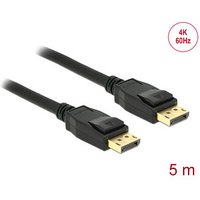 DeLOCK DisplayPort 1.2 Kabel 4K 60 Hz 5,0 m schwarz, 1 St. DeLOCK DisplayPort 1.2 Kabel 4K 60 Hz 5,0 m schwarz, 1 St.