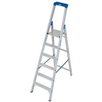 KRAUSE Stehleiter einseitig STABILO silber 6 Stufen, H: 225,0 cm KRAUSE Stehleiter einseitig STABILO silber 6 Stufen, H: 225,0 cm
