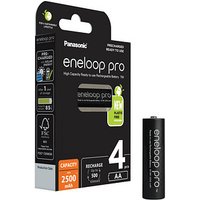 4 eneloop Akkus pro Mignon AA 2.500 mAh 4 eneloop Akkus pro Mignon AA 2.500 mAh