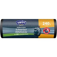 swirl® Schwerlastsäcke PRO 2283 240,0 l schwarz, 5 St. swirl® Schwerlastsäcke PRO 2283 240,0 l schwarz, 5 St.