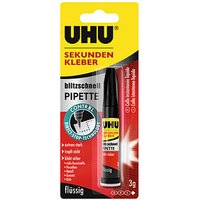 UHU blitzschnell PIPETTE CONTROL Sekundenkleber 3,0 g UHU blitzschnell PIPETTE CONTROL Sekundenkleber 3,0 g