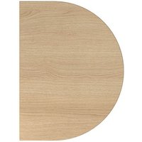 HAMMERBACHER Anbautisch höhenverstellbar Akandia eiche, silber halbrund 60,0 x 80,0 x 65,5 - 82,5 cm HAMMERBACHER Anbautisch höhenverstellbar Akandia eiche, silber halbrund 60,0 x 80,0 x 65,5 - 82,5 cm