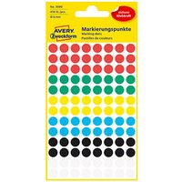 AVERY Zweckform Klebepunkte 3090 farbsortiert Ø 8,0 mm, 416 St. AVERY Zweckform Klebepunkte 3090 farbsortiert Ø 8,0 mm, 416 St.