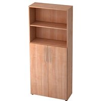 HAMMERBACHER Regalschrank 4770, V4770/N/N/BM nussbaum 80,0 x 34,6 x 188,0 cm HAMMERBACHER Regalschrank 4770, V4770/N/N/BM nussbaum 80,0 x 34,6 x 188,0 cm