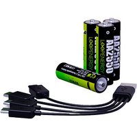 8 VERICO USB-Akkus mit Ladekabel LoopEnergy AA2550 Mignon AA 1700 mAh 8 VERICO USB-Akkus mit Ladekabel LoopEnergy AA2550 Mignon AA 1700 mAh