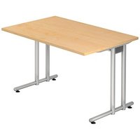 HAMMERBACHER Prokura Schreibtisch ahorn rechteckig, C-Fuß-Gestell silber 120,0 x 80,0 cm HAMMERBACHER Prokura Schreibtisch ahorn rechteckig, C-Fuß-Gestell silber 120,0 x 80,0 cm