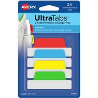 AVERY Zweckform UltraTabs Schmal Haftmarker farbsortiert 24 Blatt AVERY Zweckform UltraTabs Schmal Haftmarker farbsortiert 24 Blatt