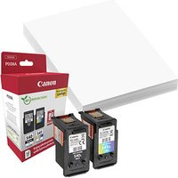 Canon PG-540L + CL-541XL  schwarz, color Druckköpfe + Fotopapier, 2er-Set Canon PG-540L + CL-541XL  schwarz, color Druckköpfe + Fotopapier, 2er-Set
