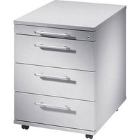 HAMMERBACHER Sira Rollcontainer lichtgrau 4 Auszüge 42,8 x 58,0 x 59,0 cm HAMMERBACHER Sira Rollcontainer lichtgrau 4 Auszüge 42,8 x 58,0 x 59,0 cm