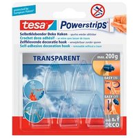 tesa Powerstrips TRANSPARENT Klebehaken für max. 200,0 g 2,0 x 3,5 cm, 5 St. tesa Powerstrips TRANSPARENT Klebehaken für max. 200,0 g 2,0 x 3,5 cm, 5 St.