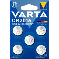 5 VARTA Knopfzelle CR2016 3,0 V 5 VARTA Knopfzelle CR2016 3,0 V