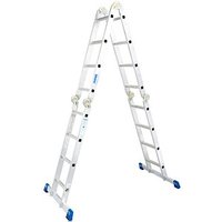 KRAUSE Gelenkleiter STABILO silber 16 Sprossen, H: 130,0 cm KRAUSE Gelenkleiter STABILO silber 16 Sprossen, H: 130,0 cm