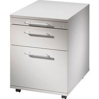 HAMMERBACHER Sira Rollcontainer lichtgrau 3 Auszüge 42,8 x 58,0 x 59,0 cm HAMMERBACHER Sira Rollcontainer lichtgrau 3 Auszüge 42,8 x 58,0 x 59,0 cm