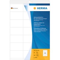 420 HERMA Adressetiketten 4441 weiß 70,0 x 42,0 mm 420 HERMA Adressetiketten 4441 weiß 70,0 x 42,0 mm