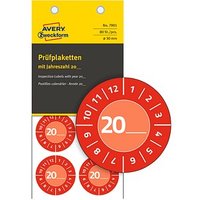 80 AVERY Zweckform Prüfplaketten 7901 rot 30,0 x 30,0 mm 80 AVERY Zweckform Prüfplaketten 7901 rot 30,0 x 30,0 mm