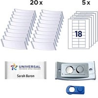 AVERY Zweckform Namensschilder mit Magnet 70,0 x 30,0 mm AVERY Zweckform Namensschilder mit Magnet 70,0 x 30,0 mm