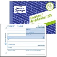 AVERY Zweckform Einnahme-/Ausgabebeleg Formularbuch 1205 AVERY Zweckform Einnahme-/Ausgabebeleg Formularbuch 1205